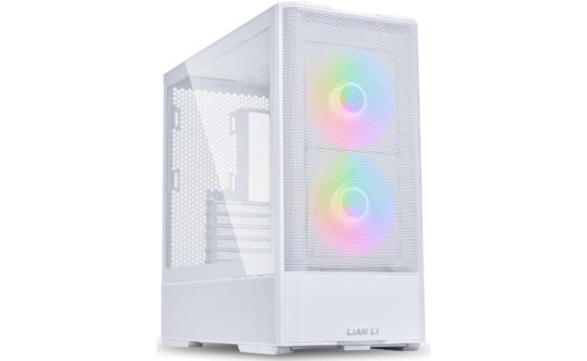 Lian Li LANCOOL 207 (White) ARGB ATX Mid Tower Mesh Gaming Case – Tempered Glass, USB Type-C, 2x140mm ARGB + 2x120mm PWM Fans
